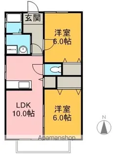 WELLVILLA・M【202号室】の間取り