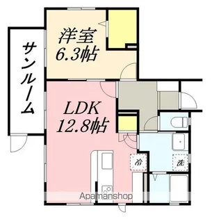 メゾンドアシェル【1階】の間取り