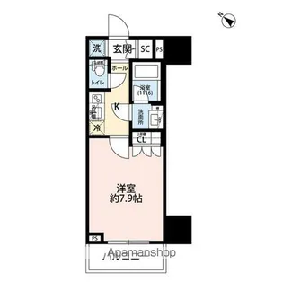 プレール・ドゥーク王子【5階】の間取り