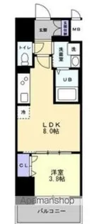 SーRESIDENCE中新町AVELIS【10階】の間取り