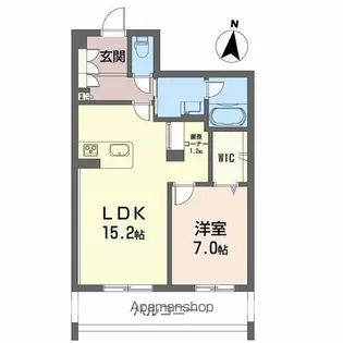 愛媛県松山市竹原2丁目【マンション】の間取り