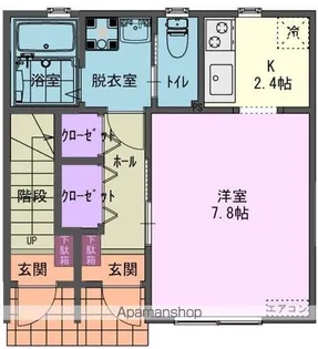 OBEN【103号室】の間取り