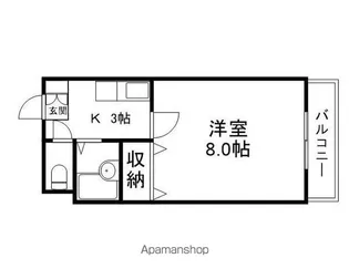 シェモア安曇川【2階】の間取り