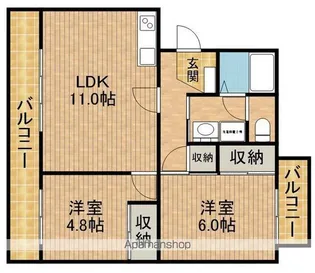 ラフォーレ向平【3階】の間取り