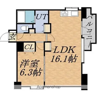 サンタの館裏参道【11階】の間取り