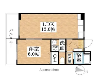 佃マンション【5D号室】の間取り