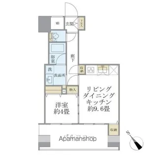 エミリブ東長崎【7階】の間取り