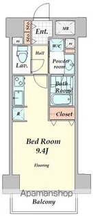 コンフォリア新宿御苑Ⅱ【10階】の間取り