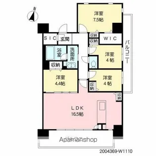照葉クロススタイル【11階】の間取り