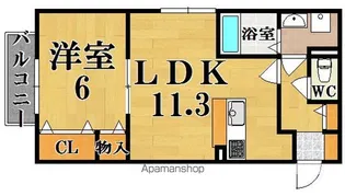 ロイヤルヴィレッジB棟【2階】の間取り