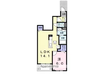 プラシードⅠ【1階】の間取り