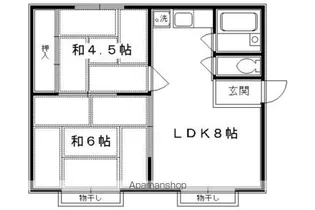 メゾンドエリカ【205号室】の間取り