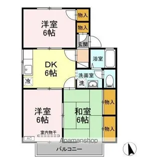 セジュール豊丘 A【2階】の間取り