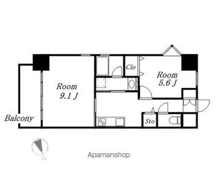 セレニティー名駅【305号室】の間取り