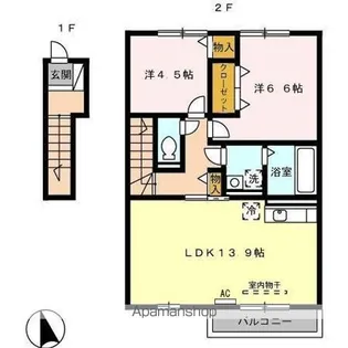プレジオ【2階】の間取り