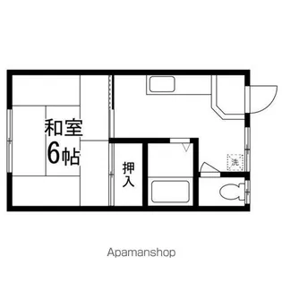 コーポ村上【203号室】の間取り