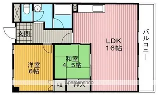 豊中スカイハイツ【3階】の間取り
