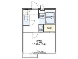 レオパレスアドニス【2階】の間取り