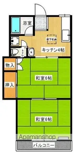 メゾン瑞幸【203号室】の間取り