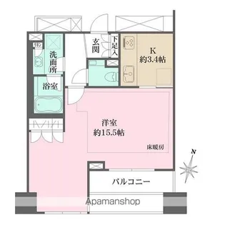 パークハウス平河町【6階】の間取り