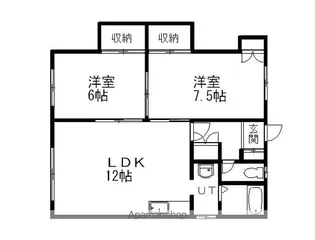 サンメモリア202【1階】の間取り