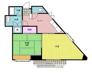 陣場河内ビル【601号室】の間取り