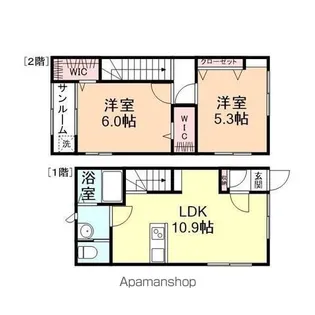 カサーレ中太閤山Ⅱ【A号室】の間取り