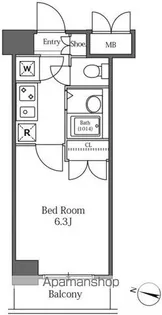 LASANTE広尾【6階】の間取り