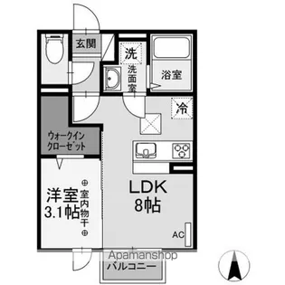EIMS A【106号室】の間取り