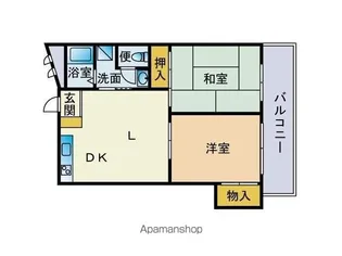 ユートピア八田【302号室】の間取り