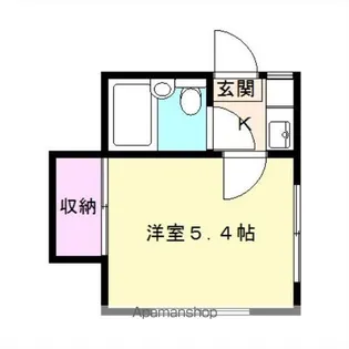 1Kの間取り画像
