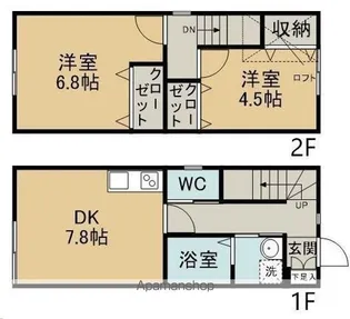 ラボーナ堂林【105号室】の間取り