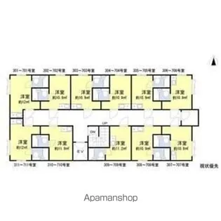 昭和グランドハイツ森之宮【710号室】の間取り