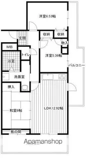 グラン春日公園【3階】の間取り