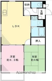 サウザンコート【203号室号室】の間取り