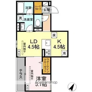 アリアリュクス【1階】の間取り