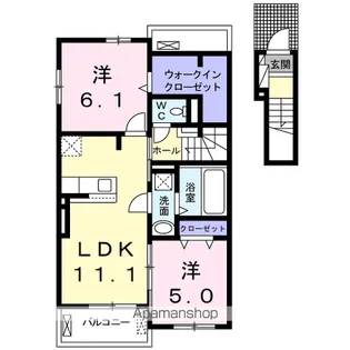 ブローテ・コリーヌ【2階】の間取り
