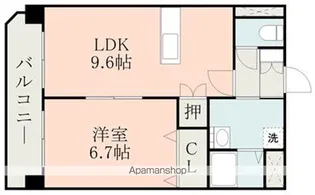 DREW一番館【4階】の間取り