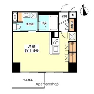 グランカーサ新宿御苑【9階】の間取り