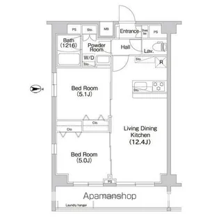 コンフォリア両国トロワ【5階】の間取り