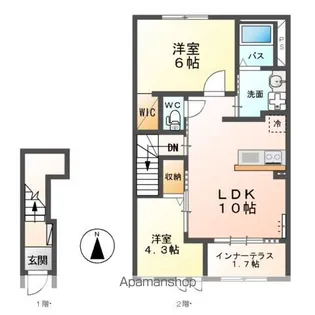 プランドール C【2階】の間取り