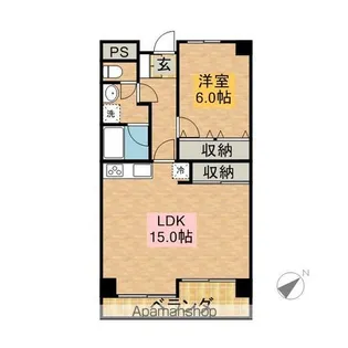 ヴァンヴェール赤坂【2階】の間取り