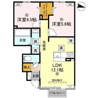 LE CIEL【1階】の間取り