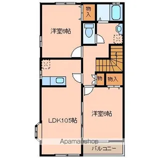 スケッチ1番館【2階】の間取り