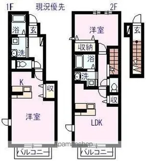 モンドミュール【2階】の間取り