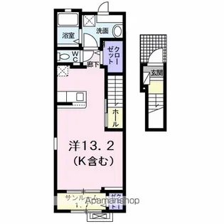 コッティ クワハラⅣ【2階】の間取り