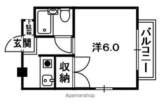 カルチェヴィラ吉勇【201号室】の間取り