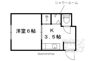 高瀬川マンション【55号室】の間取り