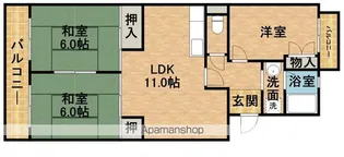 グランドパレス【303号室】の間取り