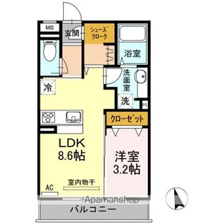 ARIA【2階】の間取り